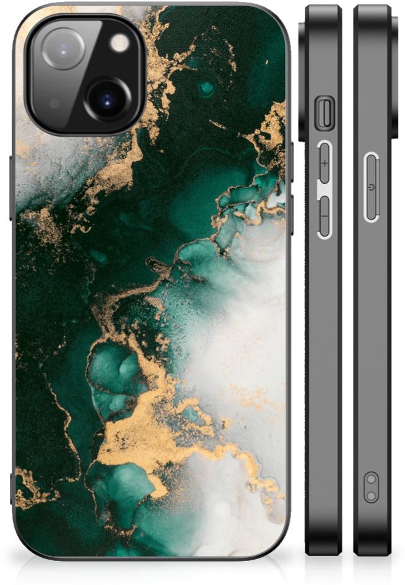 Marmeren Print Telefoonhoesje voor Apple iPhone 13/14 Marmer Groen