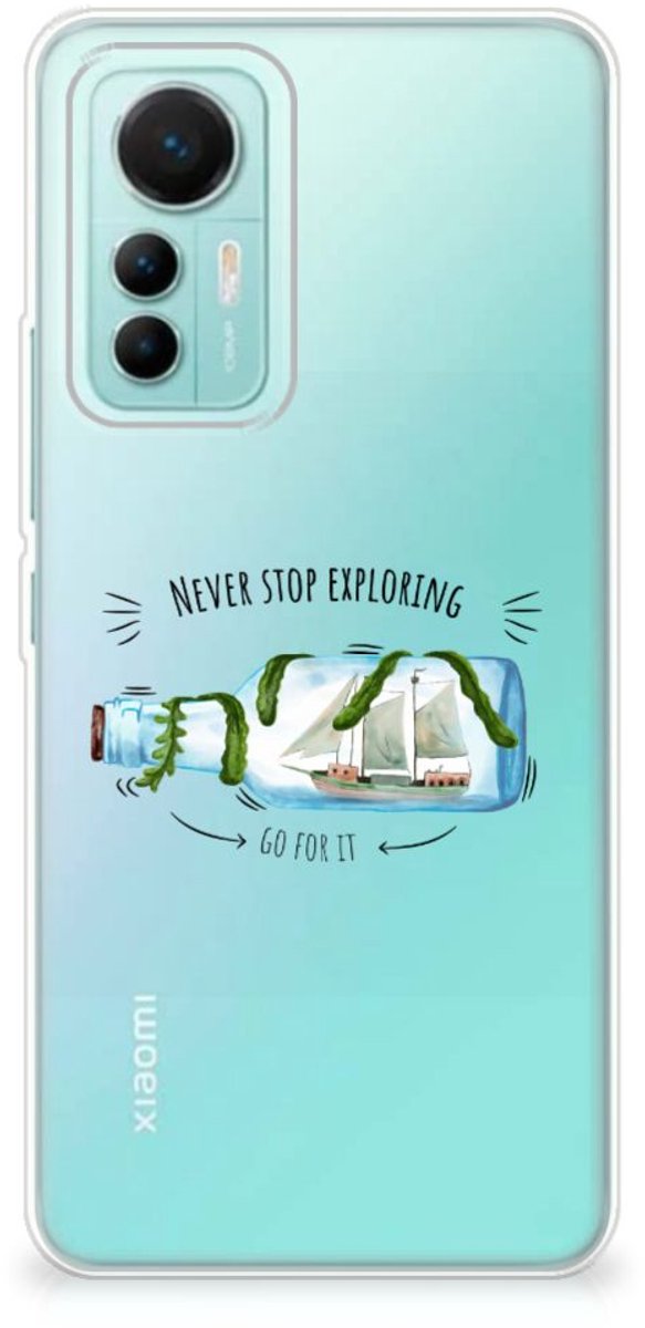 Xiaomi 12 Lite Telefoonhoesje met Naam Boho Bottle