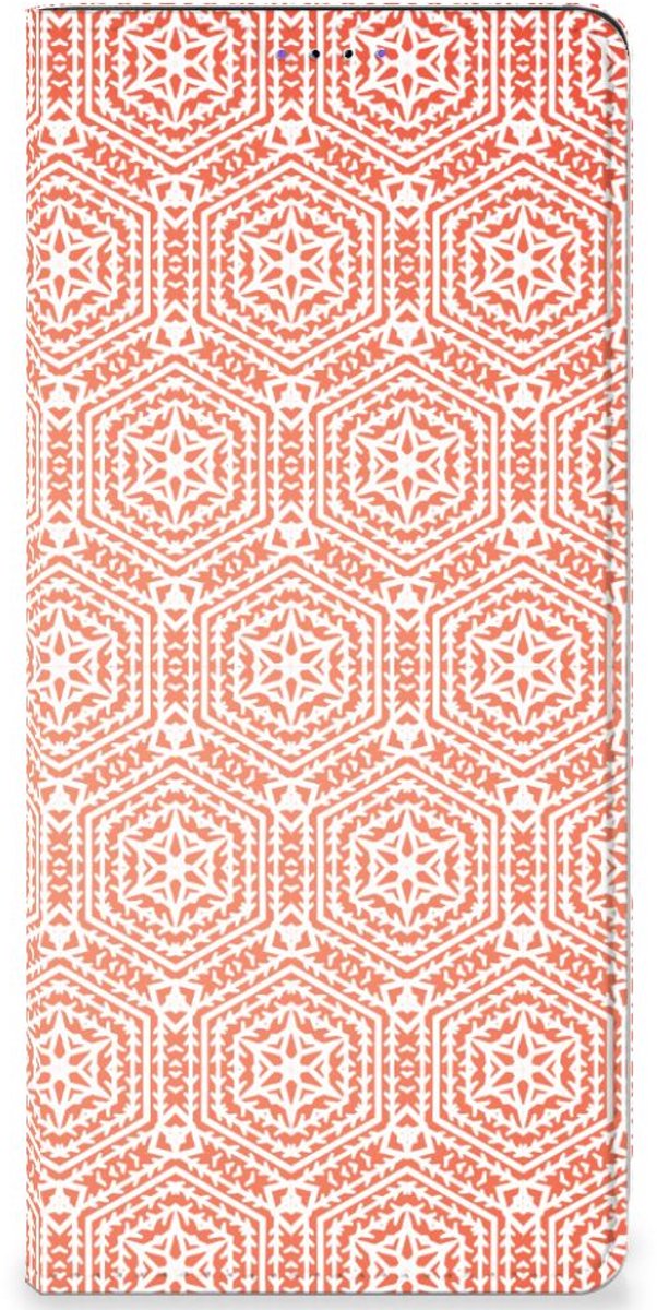Samsung Galaxy A22 5G Hoesje met Magneet Pattern Orange