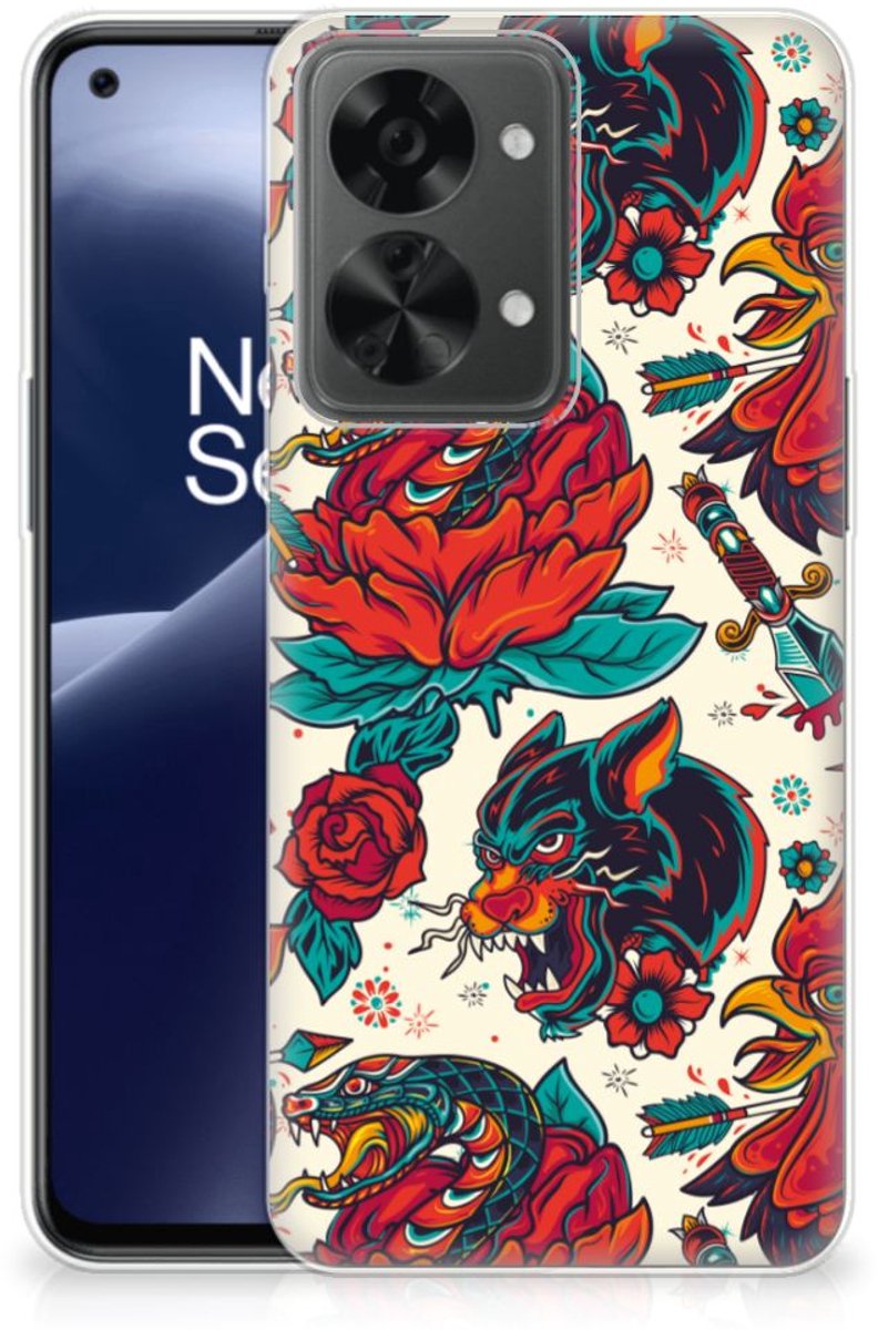 Siliconen Hoesje met foto voor OnePlus Nord 2T Old Skool