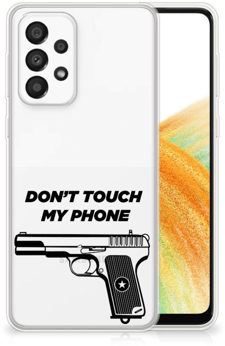 Back Cover voor Samsung Galaxy A33 5G Silicone-hoesje Pistol DTMP
