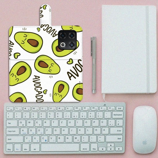 Étui pour téléphone portable OnePlus 10 Pro Bookcase mobile Valentine Gift Cheveux Avocado Singing