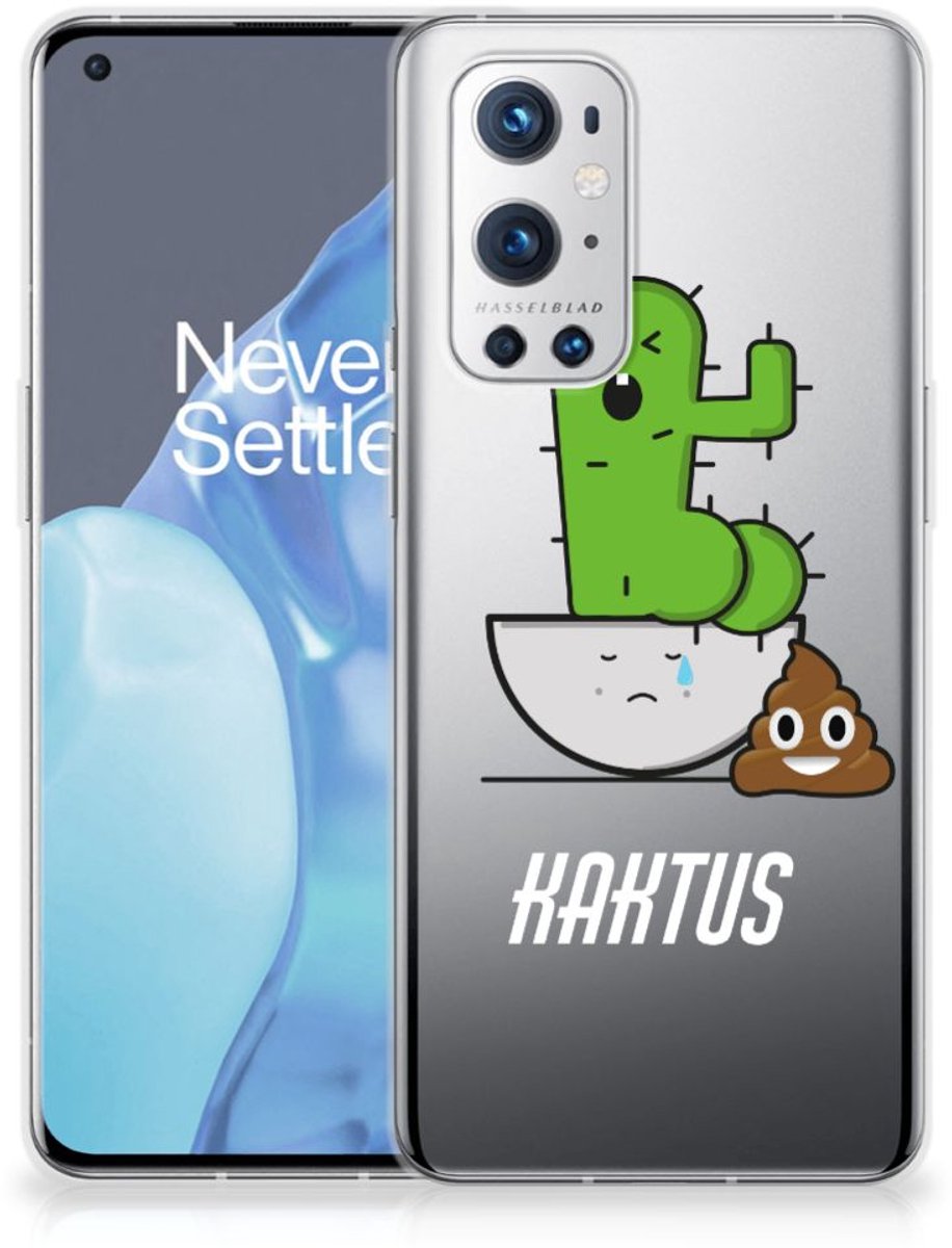 OnePlus 9 Pro Telefoonhoesje met Naam Cactus Poo