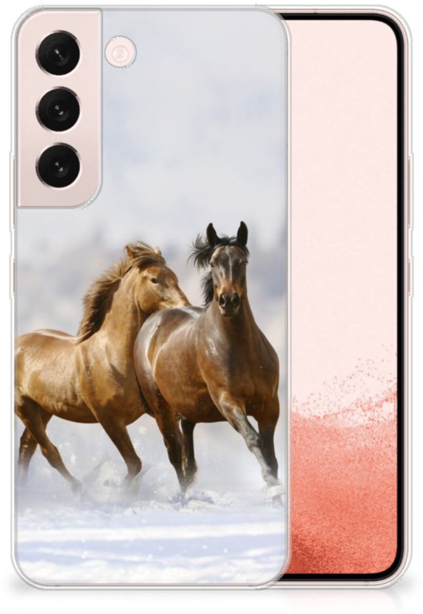 Samsung Galaxy S22 TPU Hoesje Paarden