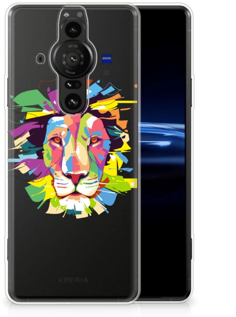 Sony Xperia Pro-I Telefoonhoesje met Naam Lion Color