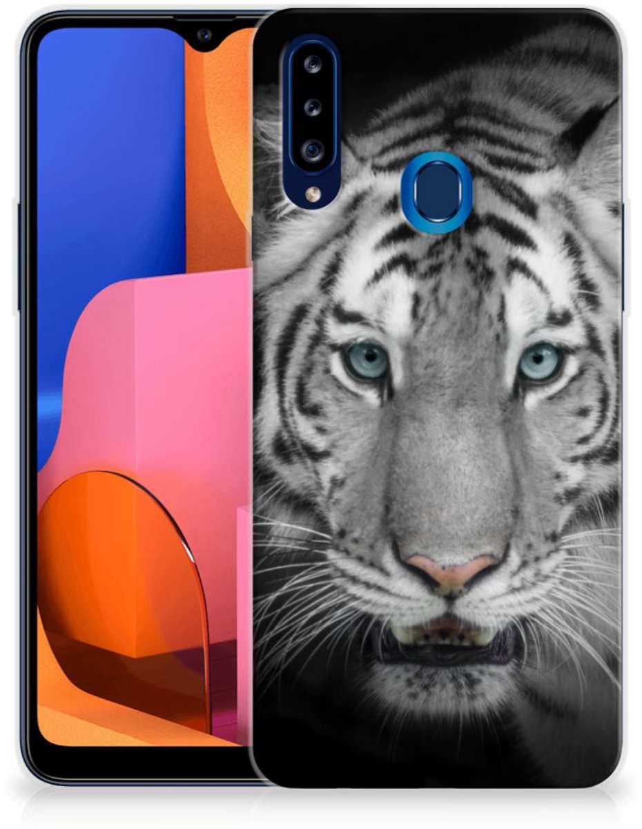 Samsung Galaxy A20s TPU Hoesje Tijger