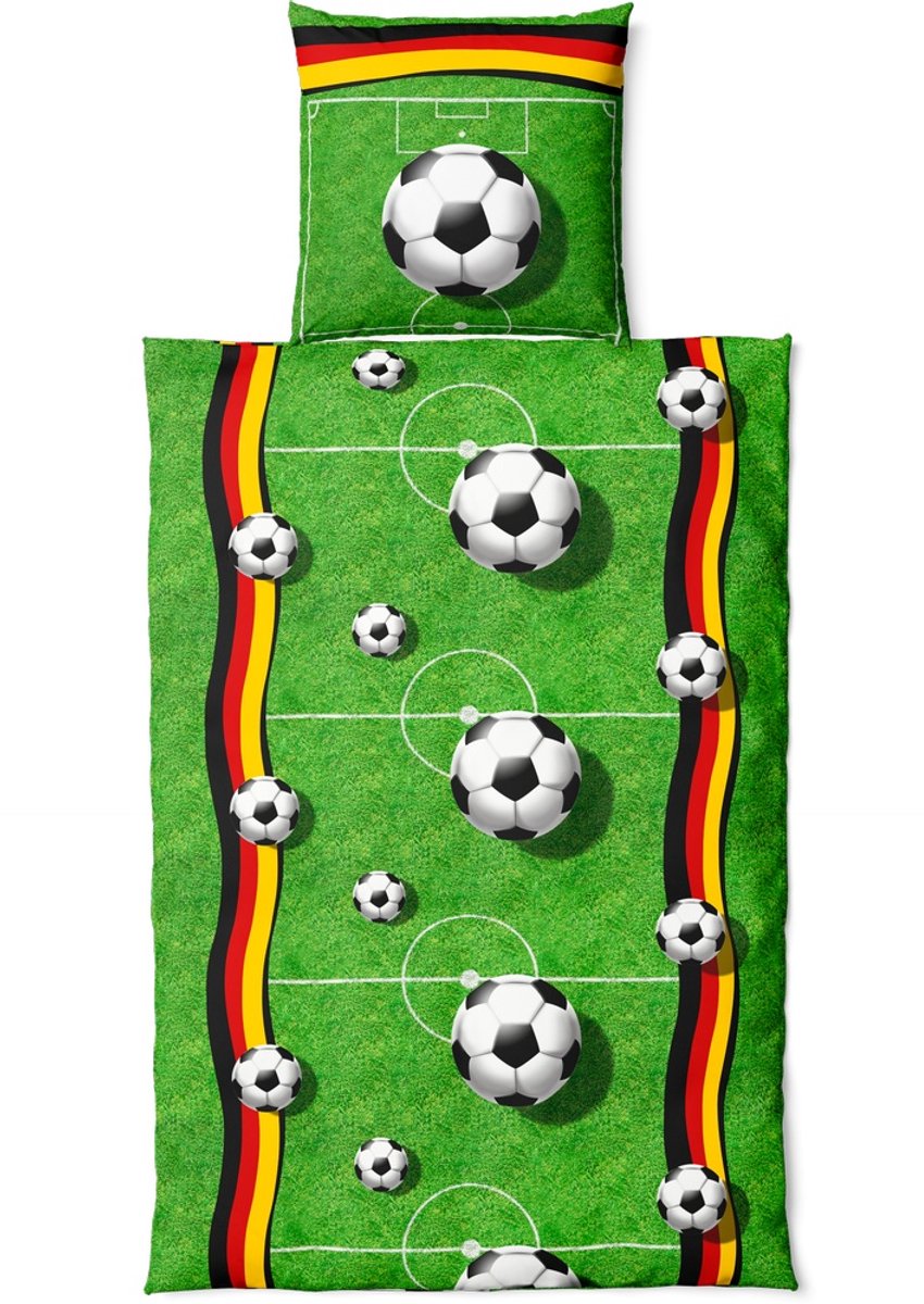 Vertriebsarena Mf-beddengoed ‘Voetbalveld’ 4021202 – 135 x 200 cm