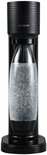 Zwarte Sodastream Gaia bruiswatertoestel met een fles bruiswater.
