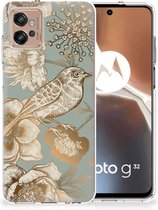 TPU Case geschikt voor Motorola Moto G32 Vintage Bird Flowers