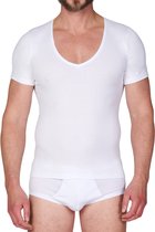 Beeren T-Shirt Diepe V Hals Wit - MT XL