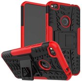 Huawei P8 Lite 2017 - Schokbestendige Back Cover Rood