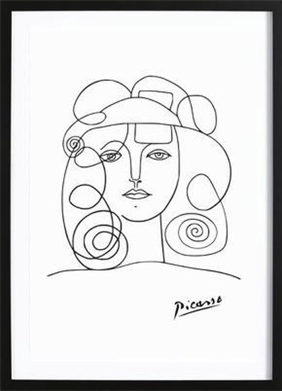 Fonkelnieuw bol.com | Pablo Picasso Poster - Wallified - Zwart Wit - Poster DR-14