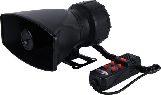 HJS-78005 12 V 60 W 300dB Auto Elektrische Alarm Luchthoorn Sirene Speaker  5 Sound... | bol.com