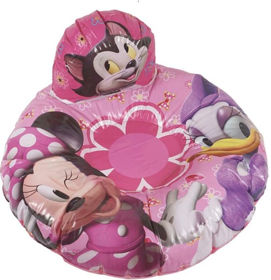 Opblaasbare Stoel Minnie Mouse - Roze 60 cm - Opblaasband - Opblaasbare Zetel - Opblaasstoel - Cadeau Meisje 6 jaar - Cadeau Meisje 5 Jaar - Verjaardagscadeau Meisje - 
