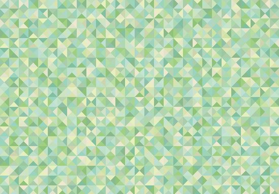 Papier peint photo - Papier peint intissé - Triangles Verts - Géométrie - 520 x 318 cm
