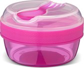 Carl Oscar N'Ice Cup / plateau snack avec élément réfrigérant et couverts - Rose