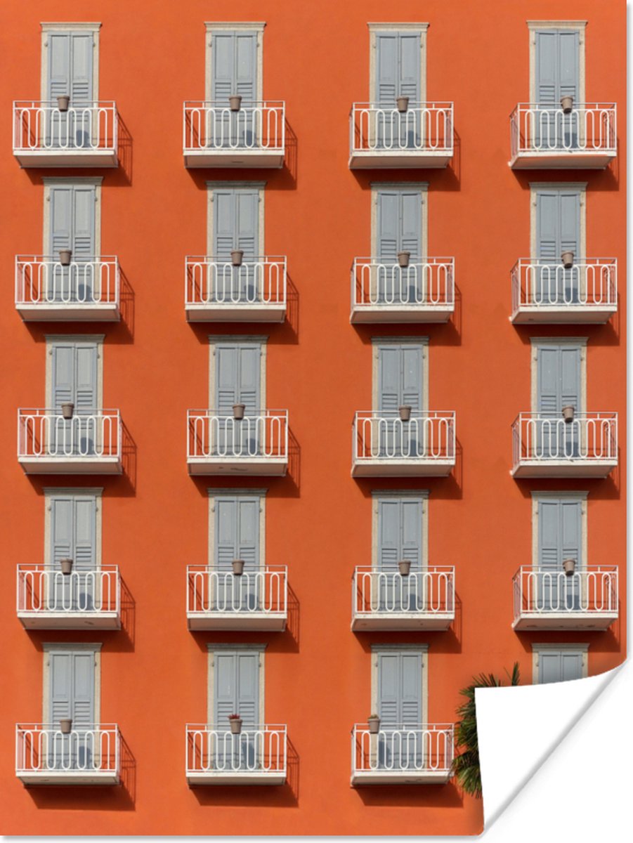 Deur - Balkon - Architectuur - Palmboom - Oranje