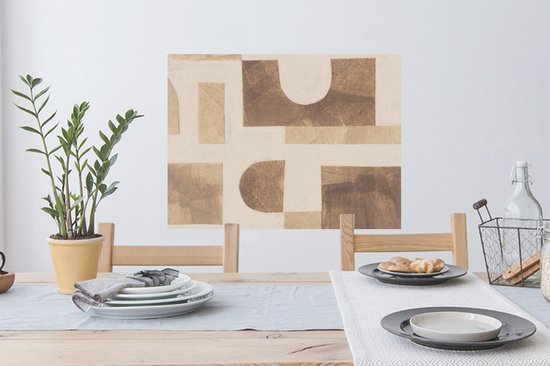 Stickers muraux - Film autocollant - Abstrait - Puzzle - Formes - Couleurs - 80x60 cm - Film adhésif - Stickers muraux Chambre d'enfant - Papier peint autocollant - Papier peint autocollant - Film autocollant