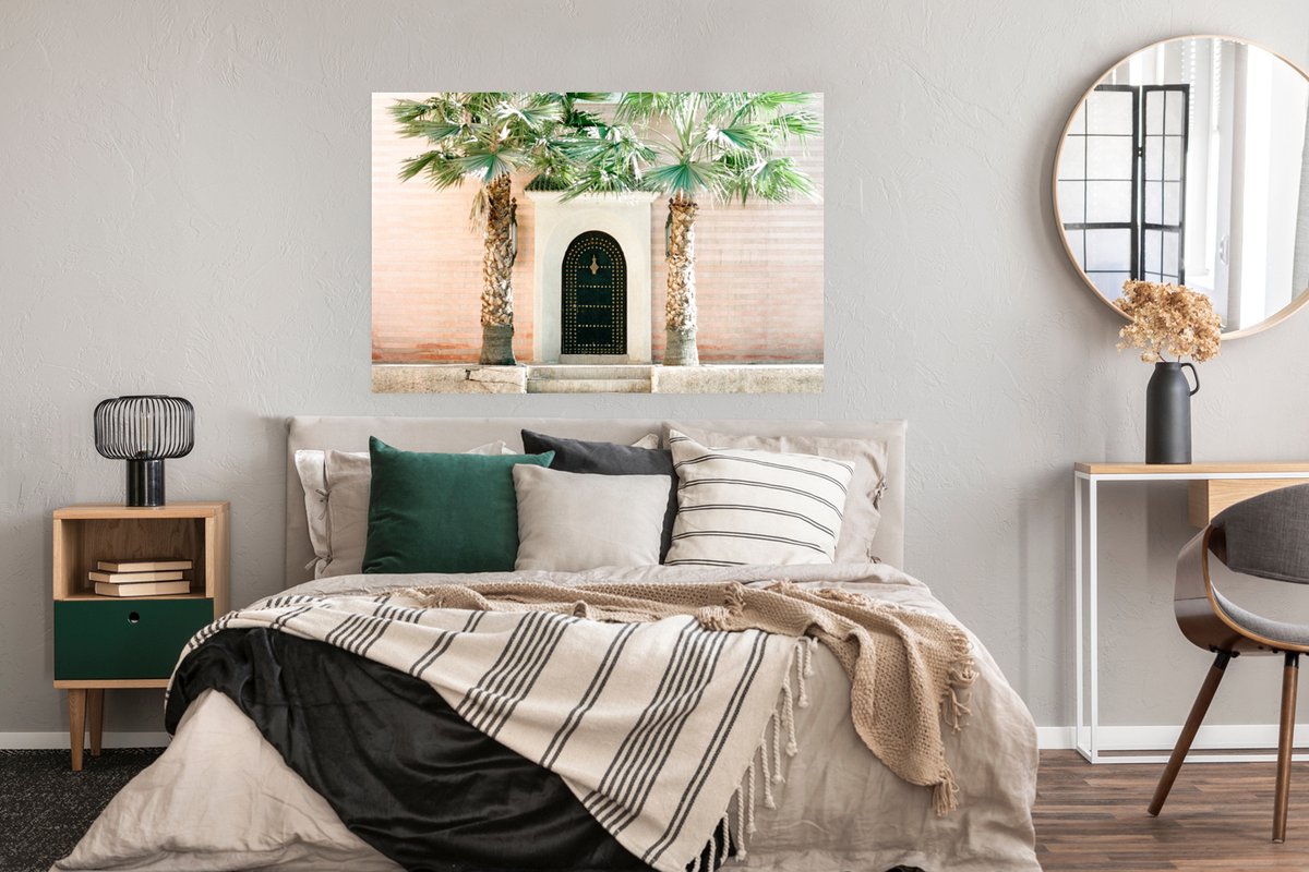Deur - Marrakesh - Palmboom - Wit - Tropisch