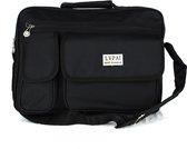 LVpai Lapoptas Unisex Nylon Zwart - 15.4"inch Laptop - (9956-6) - 37x9x28cm -