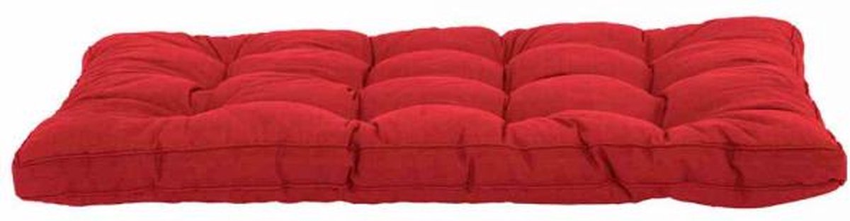 Madison Florance Loungekussen in basic rood, geschikt voor pallets, afmeting 120x80 cm.