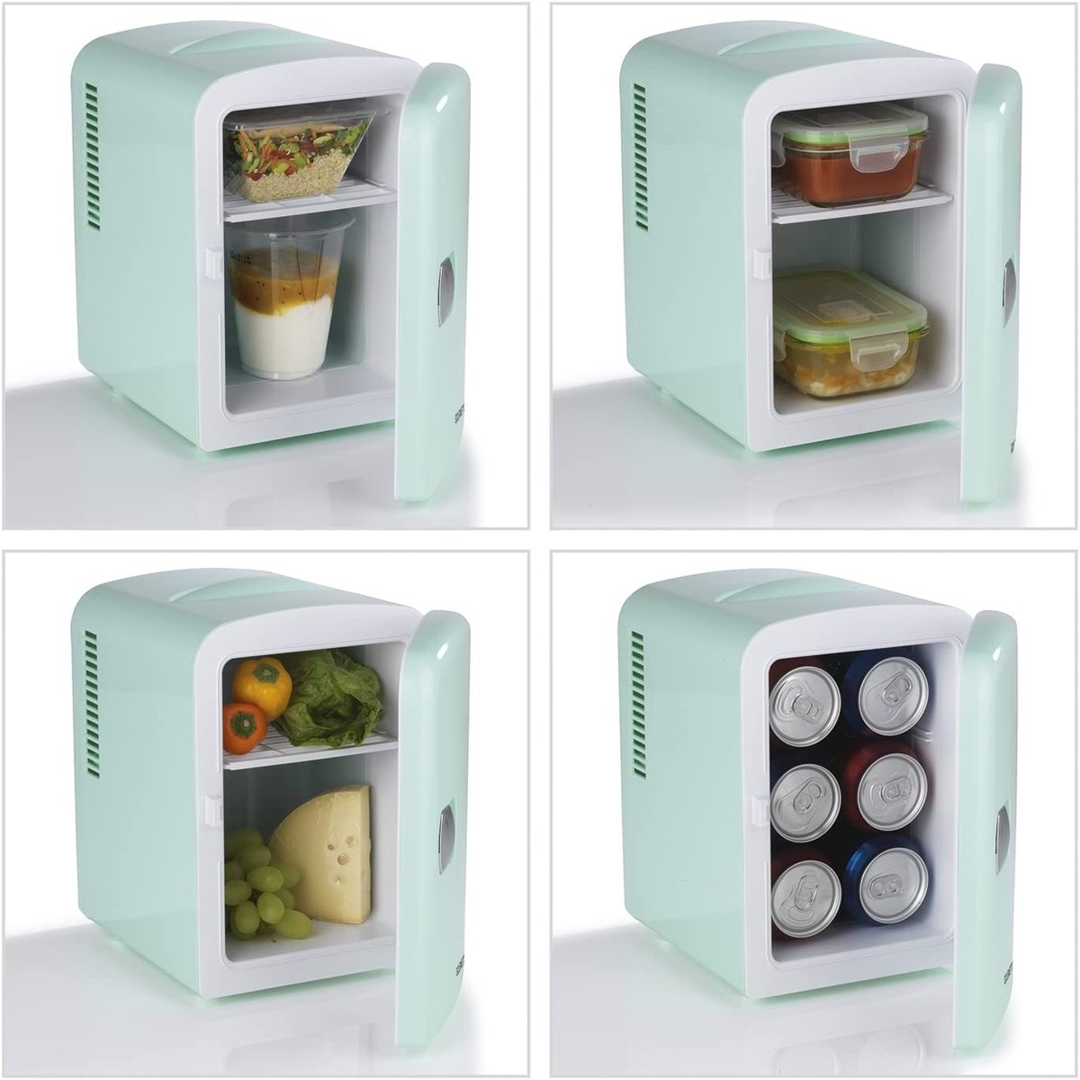 GOURMETmaxx Mini-réfrigérateur Design Rétro | Petit réfrigérateur  cosmétique | Skincare Fridge | Idéal pour les aliments, les canettes de  boissons