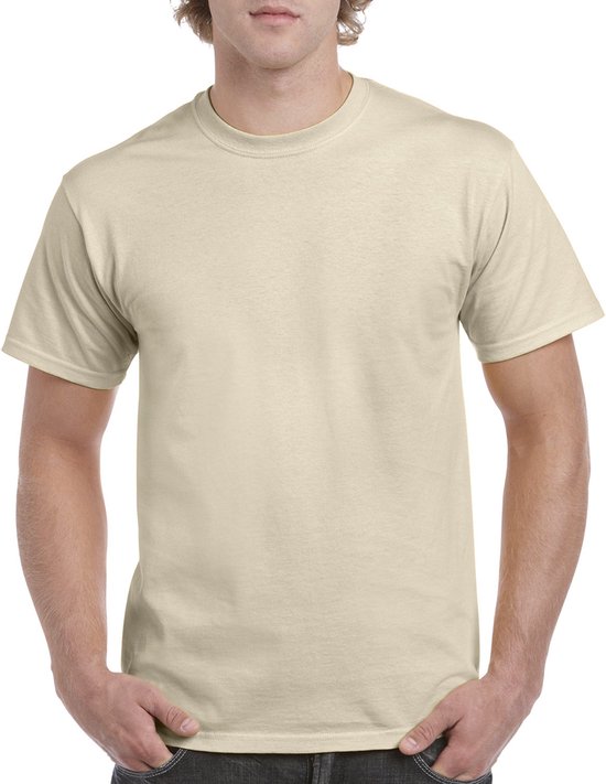 T-shirt met ronde hals 'Heavy Cotton' merk Gildan Sand - XL