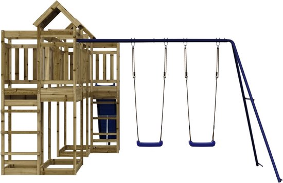 SOLID Paviljoen paaldikte 12x12 cm, geïmpregneerd grenenhout 629x347 cm kopen
