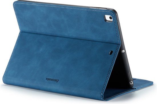 Foto: Casemania hoes geschikt voor apple ipad pro 11 inch 2018 2020 2021 2022 navy blue book case met magneetsluiting