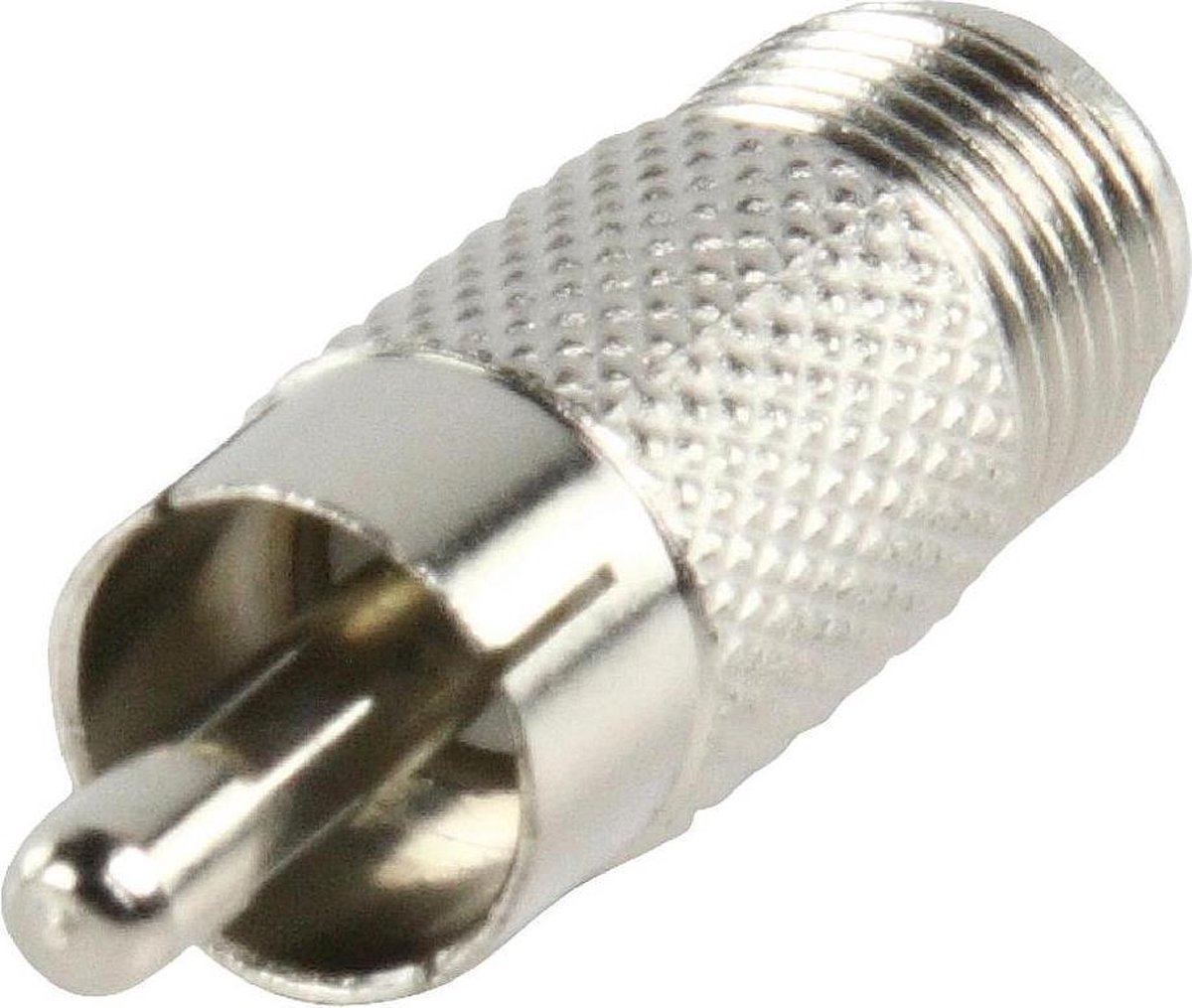 Valueline FC-024 kabeladapter/verloopstukje F RCA Zilver