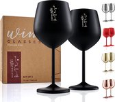 stainless steel wine glasses - royal style wine cups / High Quality - - Perfect for Home, Restaurants and Parties - Champagne Glasses \ Premium product / Tonic Cocktail Glasses