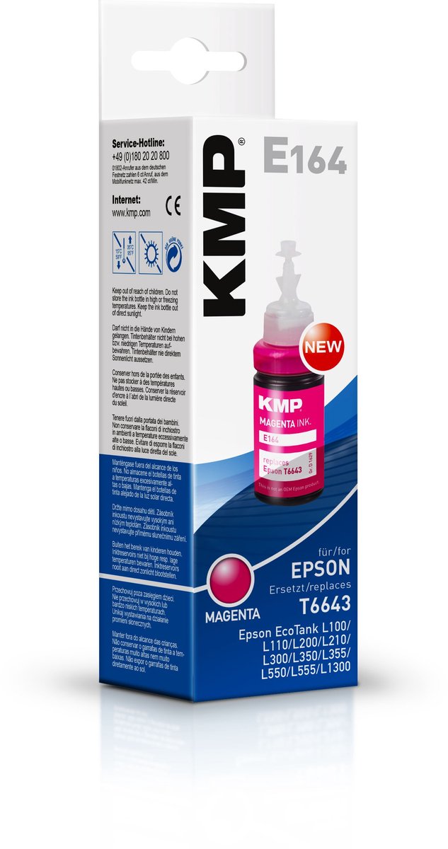 KMP E164 inktcartridge 1 stuk(s) Magenta