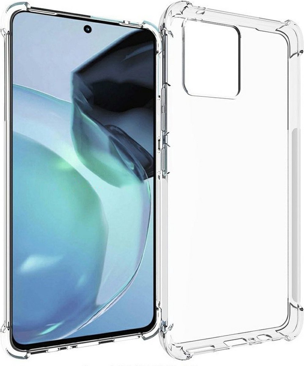 Anti-shock Back Cover voor de Motorola Moto G72 Transparant