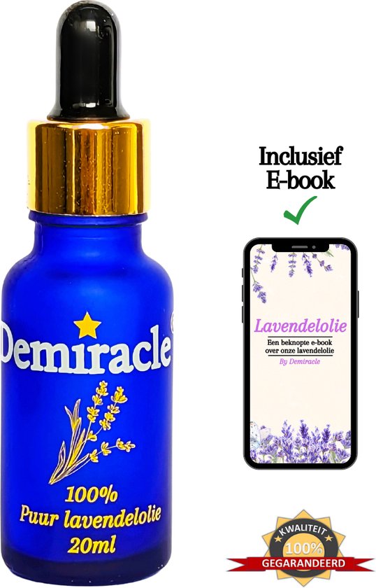 Demiracle Premium 20 ml Lavendel Olie – Inclusief E-Book – 100% puur – Etherische  Olie... | bol.com