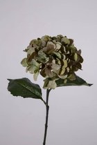 Kunstbloem - Hydrangea - Hortensia - topkwaliteit decoratie - 2 stuks - zijden bloem - Groen - 61 cm hoog