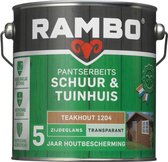 Rambo Schuur & Tuinhuis pantserbeits zijdeglans transparant teakhout 1204 2,5 l
