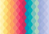 Fotobehang Modern Art Rainbow | DEUR - 211cm x 90cm | 130g/m2 Vlies