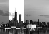 Papier peint City Skyline | XL - 208 cm x 146 cm | Polaire 130g / m2