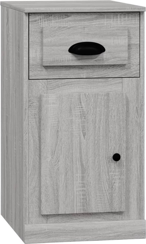 vidaXL Armoire latérale avec tiroir Chêne Sonoma gris 40 x 50 x 75 cm Bois traité