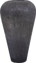 PTMD Mumbay Bloempot - 41 x 41 x 73 cm - Aluminium - Zwart