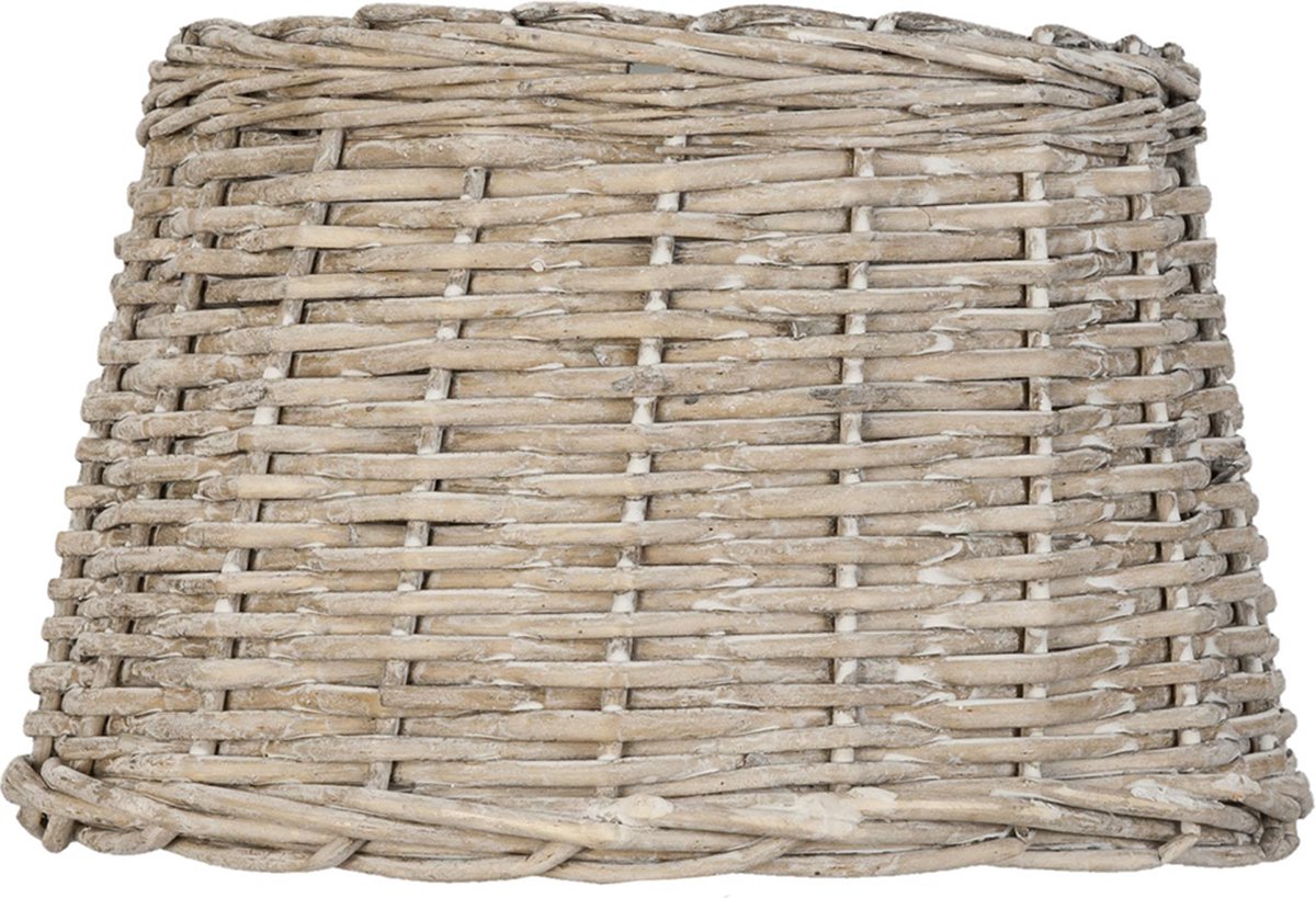 HAES deco Rotan Lampenkap Natural Cosy beige rotan gevlochten formaat Ø 30x19 cm voor Fitting E27 Tafellamp Hanglamp