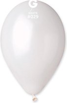 Ballon metallic wit ø 30 cm. 10 st.