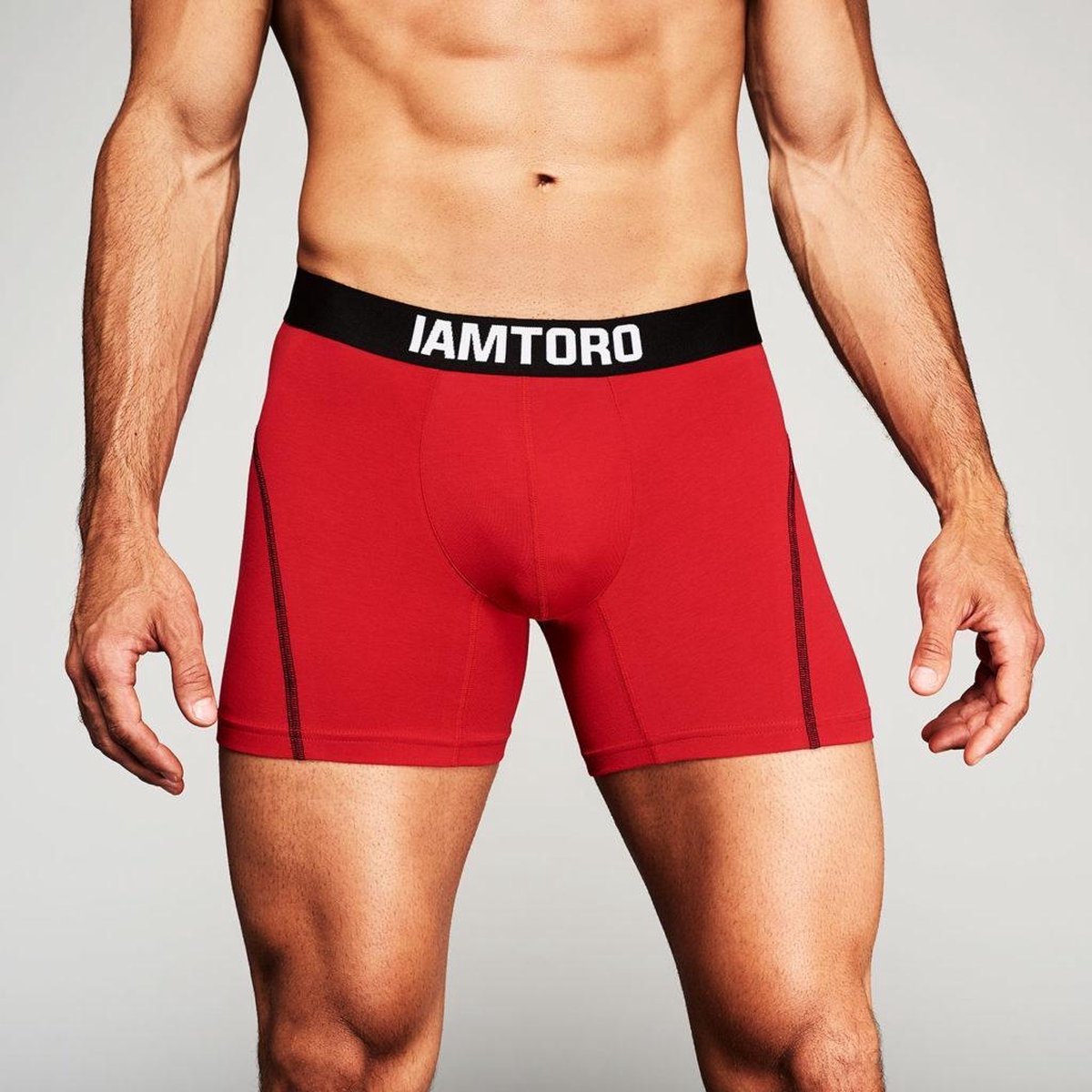 IAMTORO Heren Boxershort- Rood - Maat M