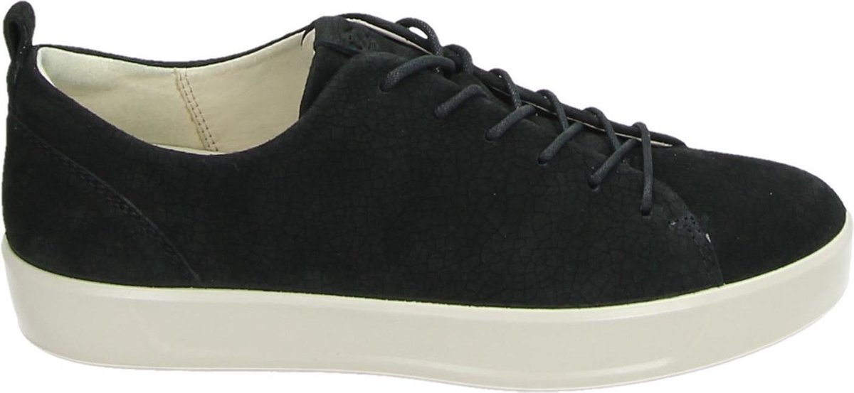 ECCO Soft 8 dames sneaker - Zwart - Maat 37 | bol.com
