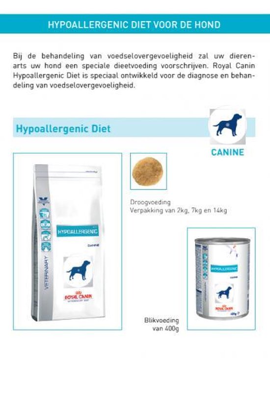 Royal Canin Hypoallergenic Hondenvoer 14 kg