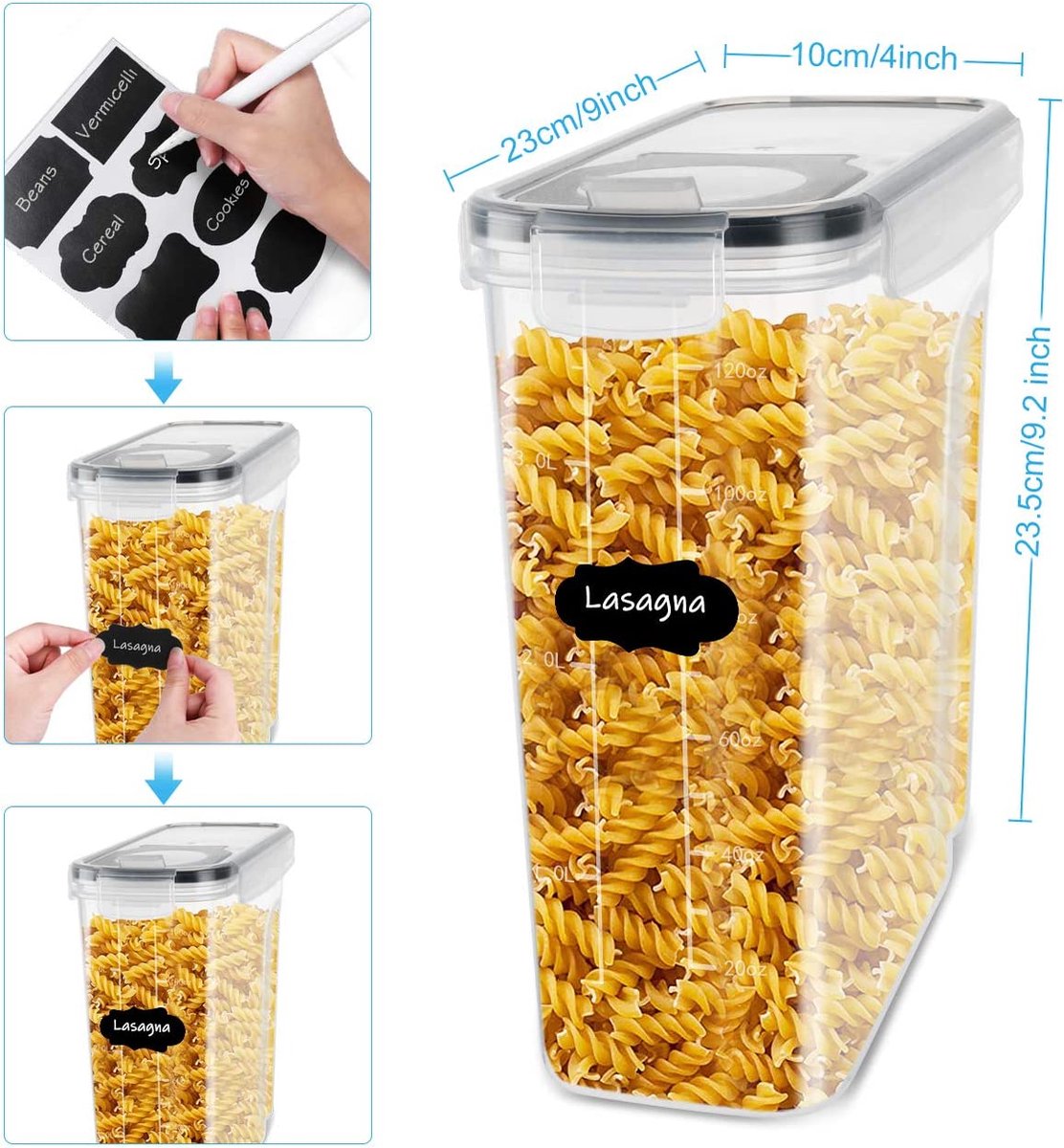 Chef’s Path Boites de Rangement Hermétiques pour les Aliments avec Chef’s Path Boites de Rangement Hermétiques pour les Aliments avec