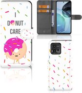 Smartphone Hoesje Motorola Moto G72 Bookcase met Quotes Donut Cadeautjes voor Meisjes