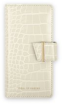 ideal of sweden phone wallet geschikt voor Apple iphone 14 cream beige