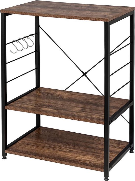 Wandplank HWC-K78, Hangende plank Zwevende plank, 3 planken Metalen