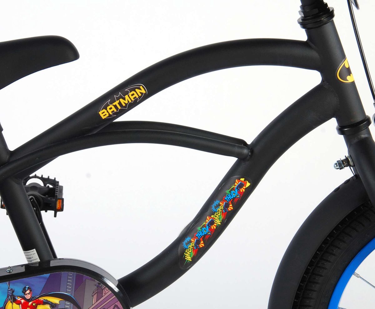 Vélo pour enfants Volare Batman - 16 pouces - Zwart - Y compris casque de  vélo et